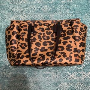 NWT Leopard Coach Baby / Laptop Bag